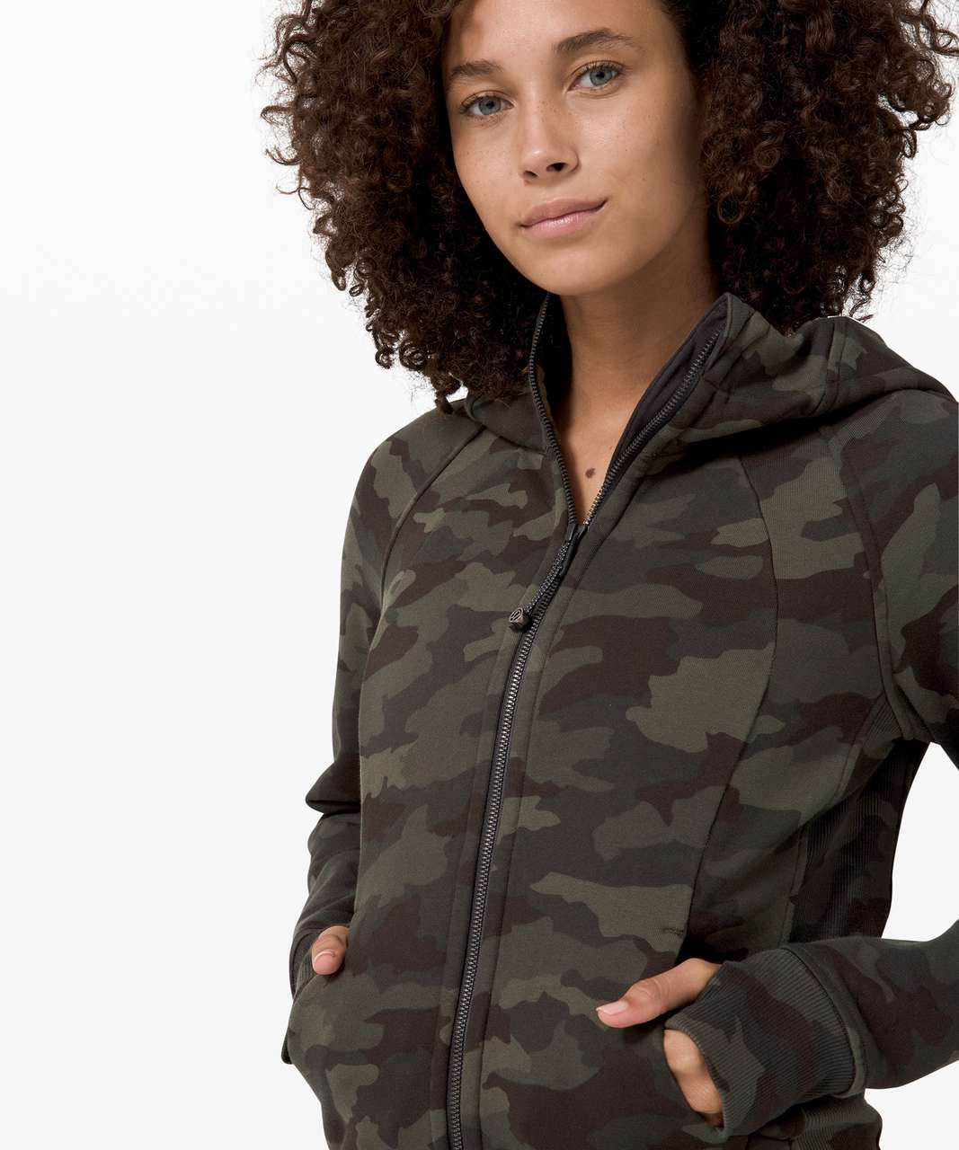 NWT $118 LULULEMON Scuba Full Zip Hoodie Sz 4 XS Incognito Camo