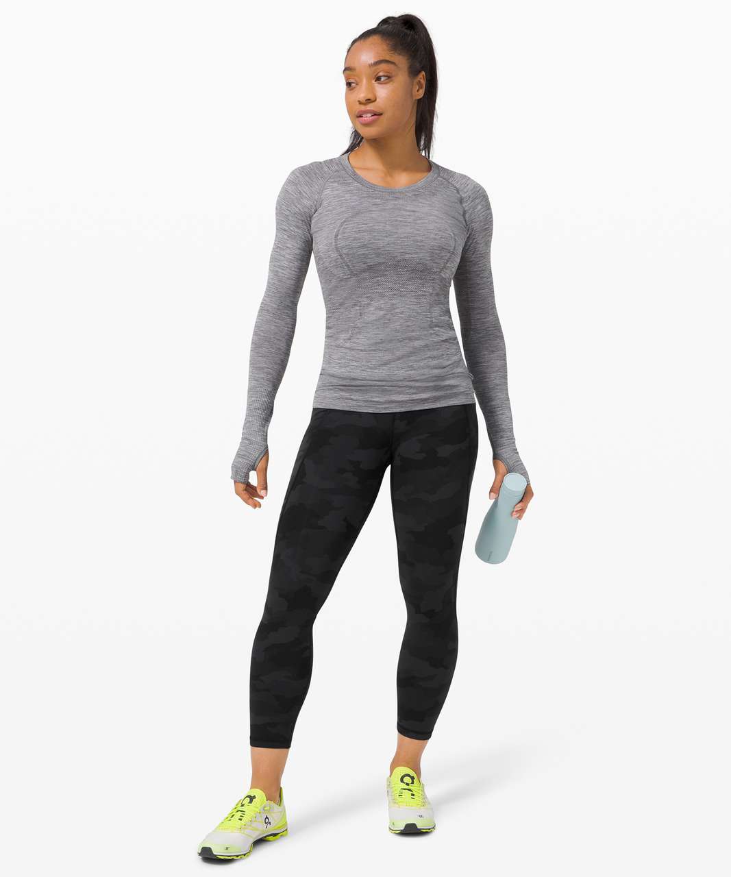 Lululemon Time To Sweat Crop *23 - Melanite - lulu fanatics