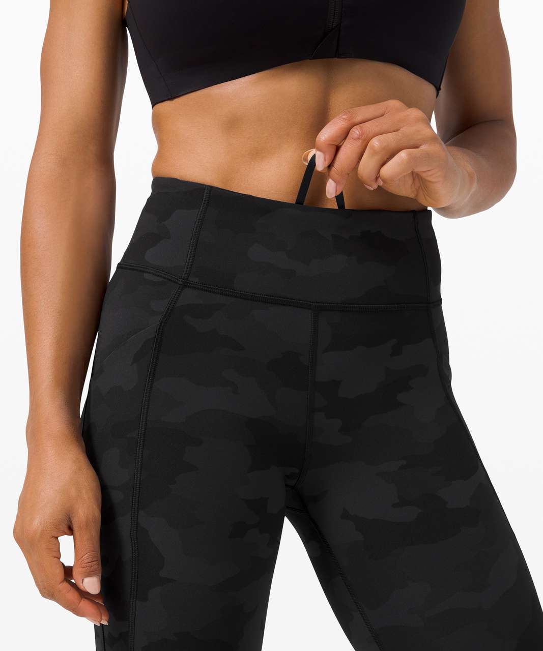 Lululemon Time To Sweat Crop 23 - Heritage 365 Camo Deep Coal Multi - lulu  fanatics