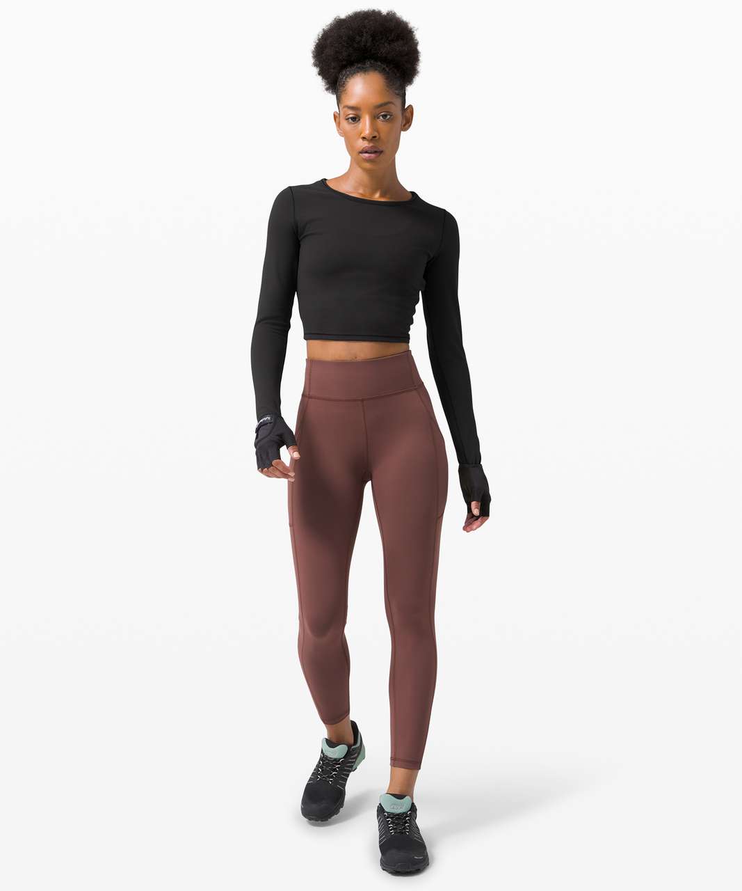 Lululemon Wunder Under Crop*Ruffle - Black - lulu fanatics