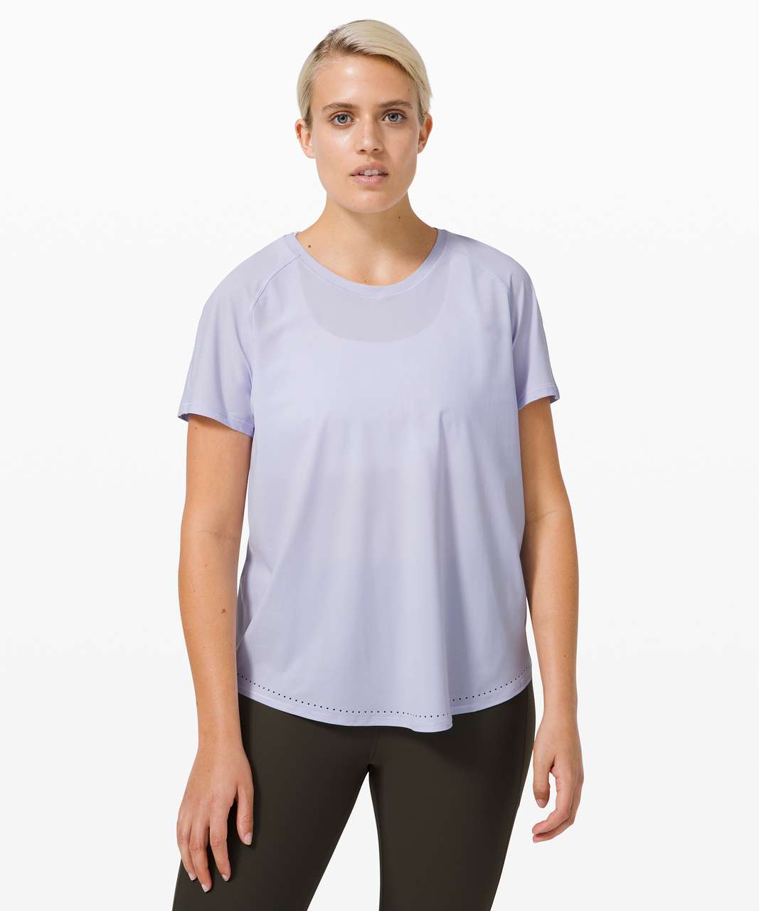 Lululemon Rise and Run Short Sleeve - Serene Blue