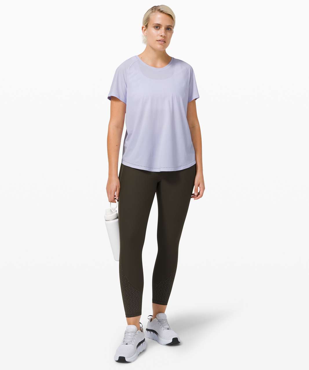 Lululemon Rise and Run Short Sleeve - Serene Blue