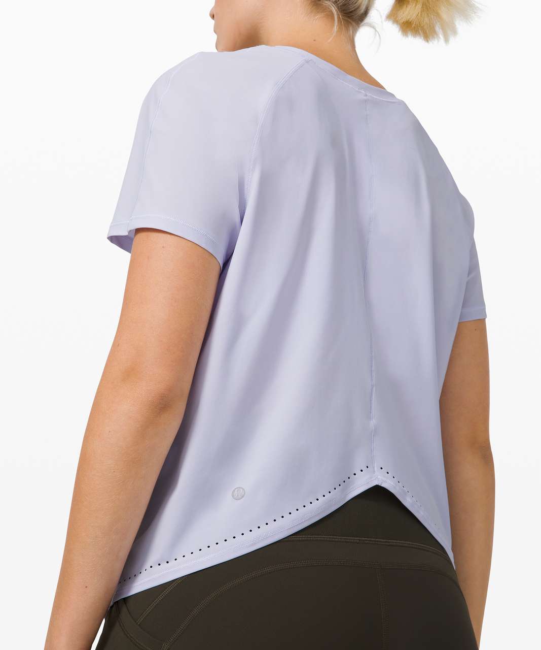 Lululemon Rise and Run Short Sleeve - Serene Blue