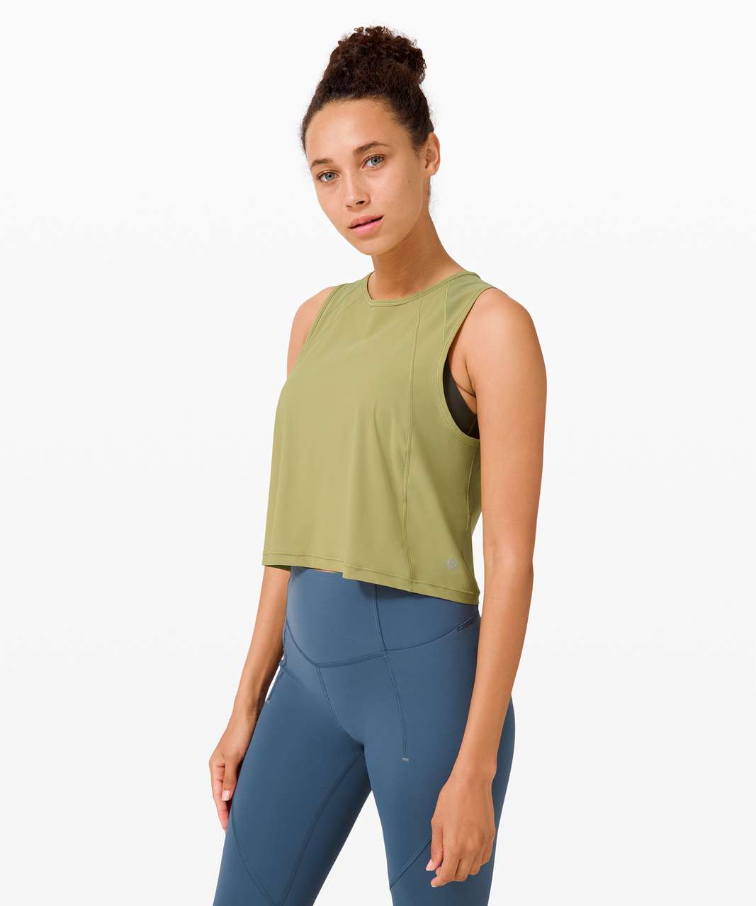 Lululemon Sculpt Tank Top - Size 6 - Everglade Green UK