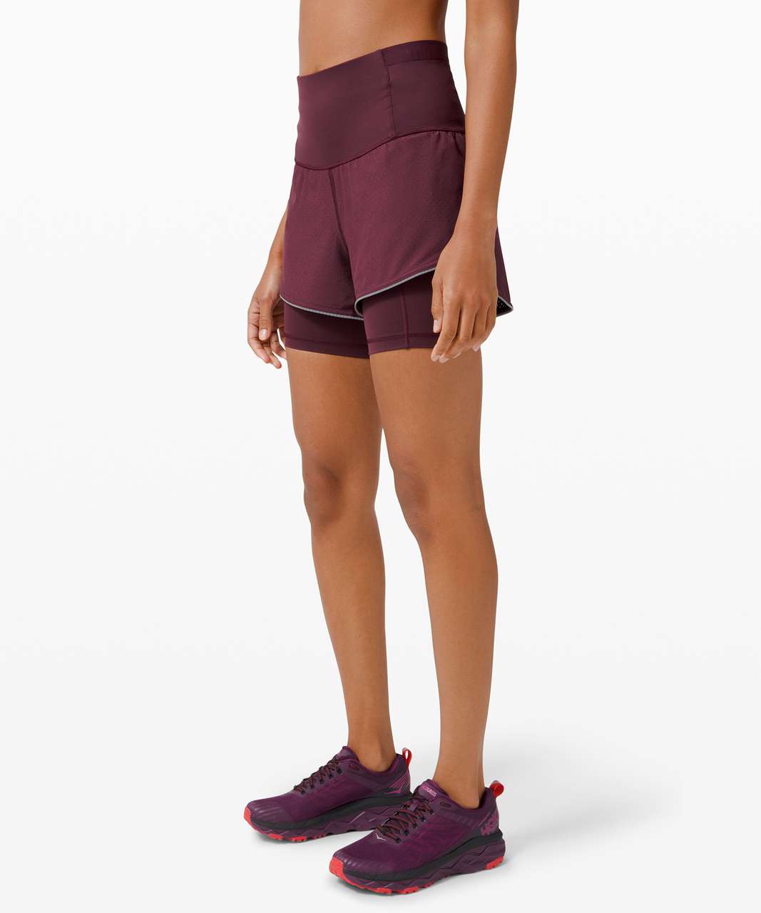 Lululemon Fast and Free 2-in-1 Short Elite - Cassis