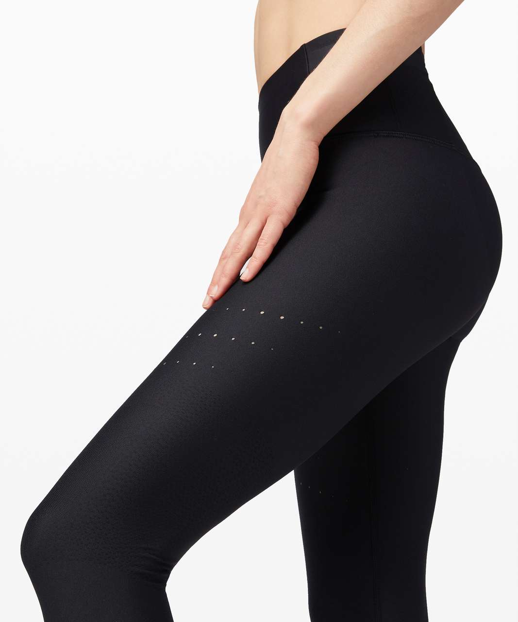 Lululemon Zoned In High Rise Crop 23 - Black - lulu fanatics