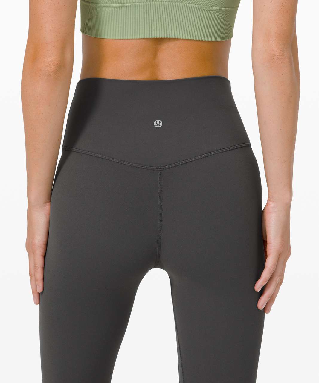 lululemon athletica, Pants & Jumpsuits, Unique Lululemon Cropped Align  Leggings In Graphite Purple