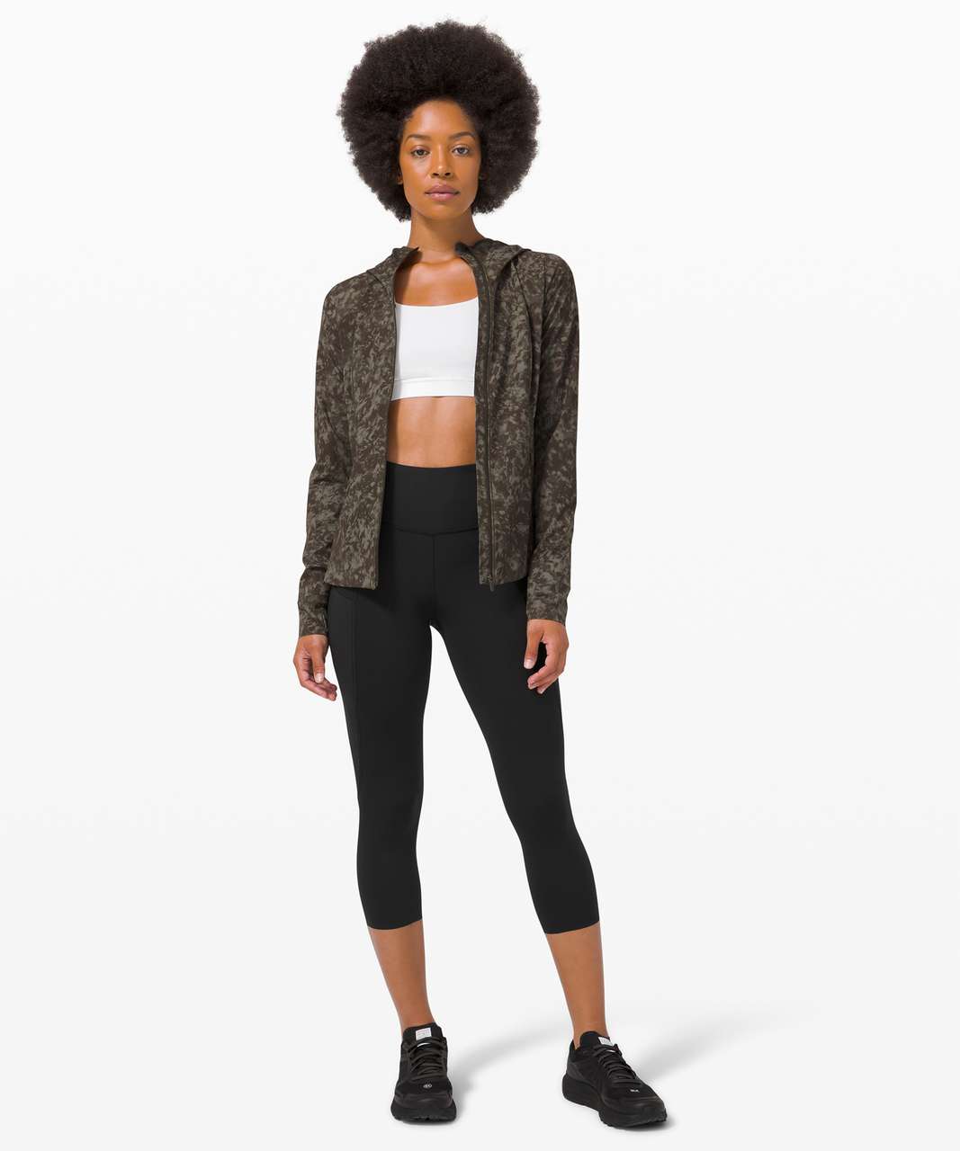 Lululemon Full Freedom Crop 21 - Black - lulu fanatics