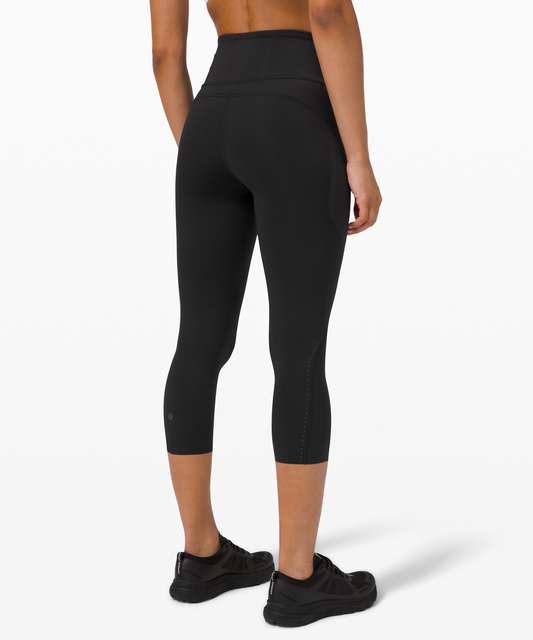 Lululemon Fast and Free High-Rise Crop II 23 *Reflective - Incognito Camo  Multi Grey - lulu fanatics