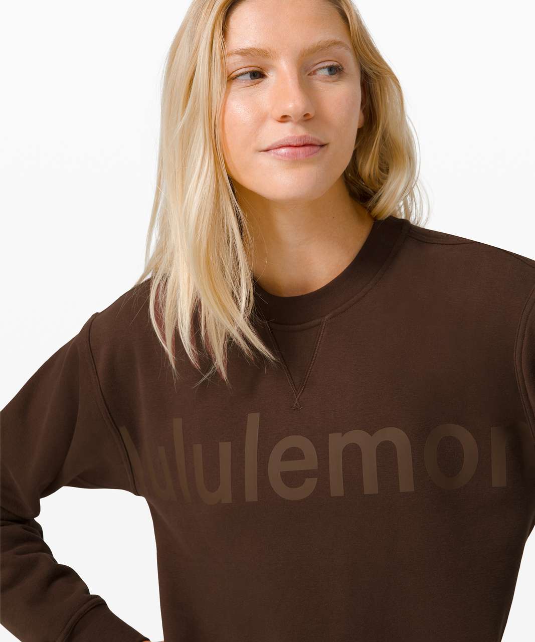 Lululemon All Yours Crew *Graphic - Brown Earth