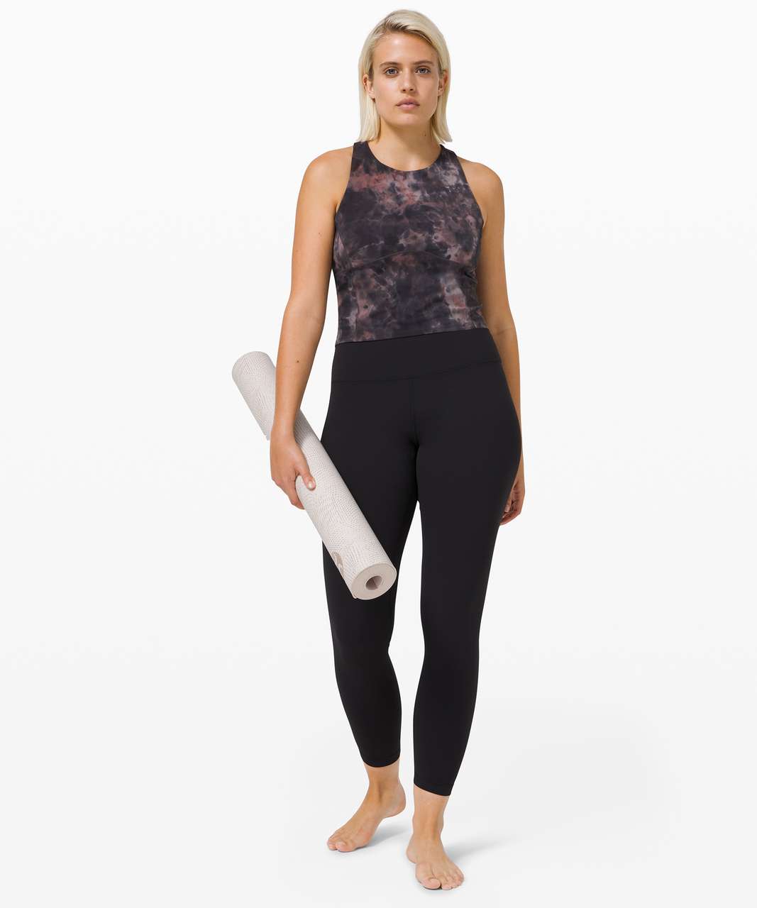 Lululemon Diamond Dye Graphite Grey Pink Pastel De