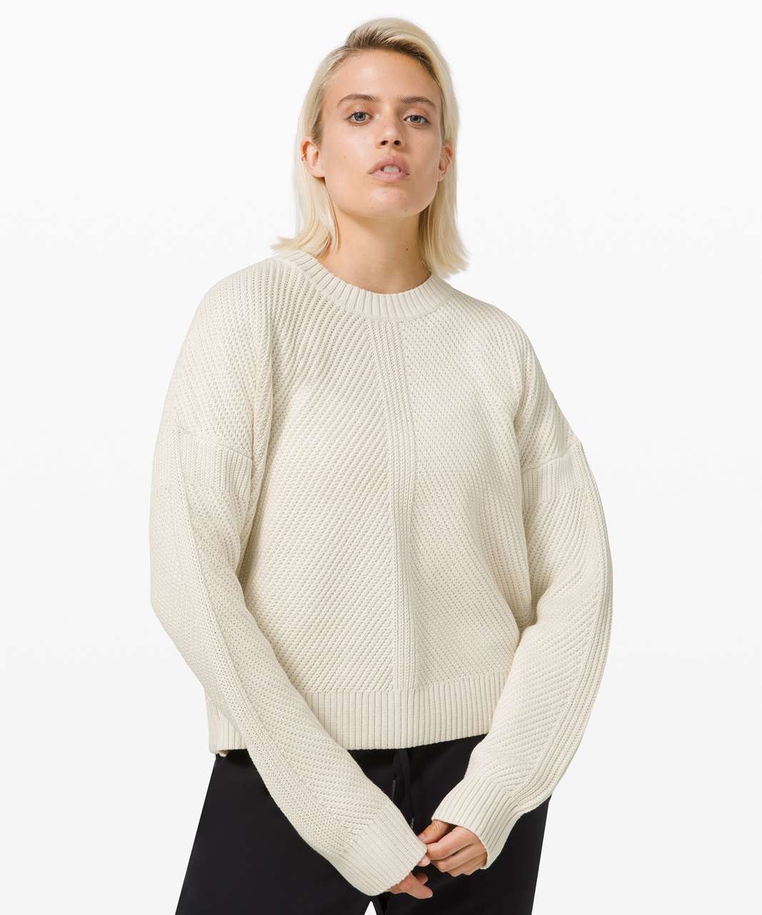 Lululemon New Heights Sweater - Antique White