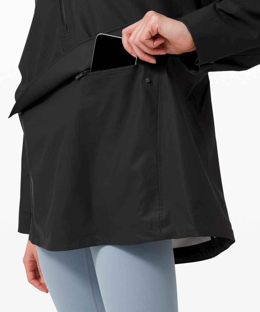 Lululemon Into the Drizzle 1/2 Zip Jacket - Black