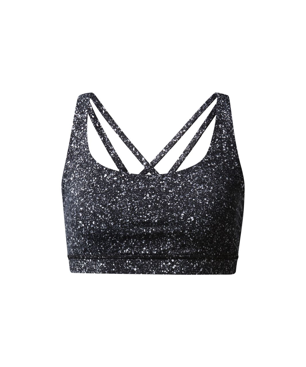 Lululemon Energy Bra - Mini Splatter White Black - lulu fanatics