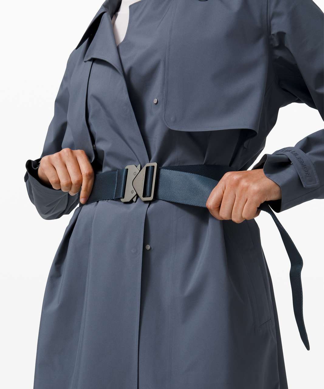 Lululemon Always There Trench Coat - Iron Blue