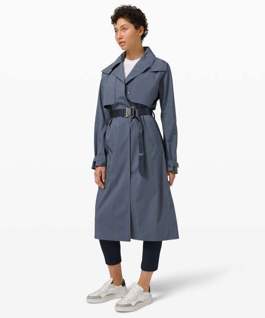 Lululemon Oversized Tie-Waist Trench Coat - Trench / Faded Zap - lulu  fanatics