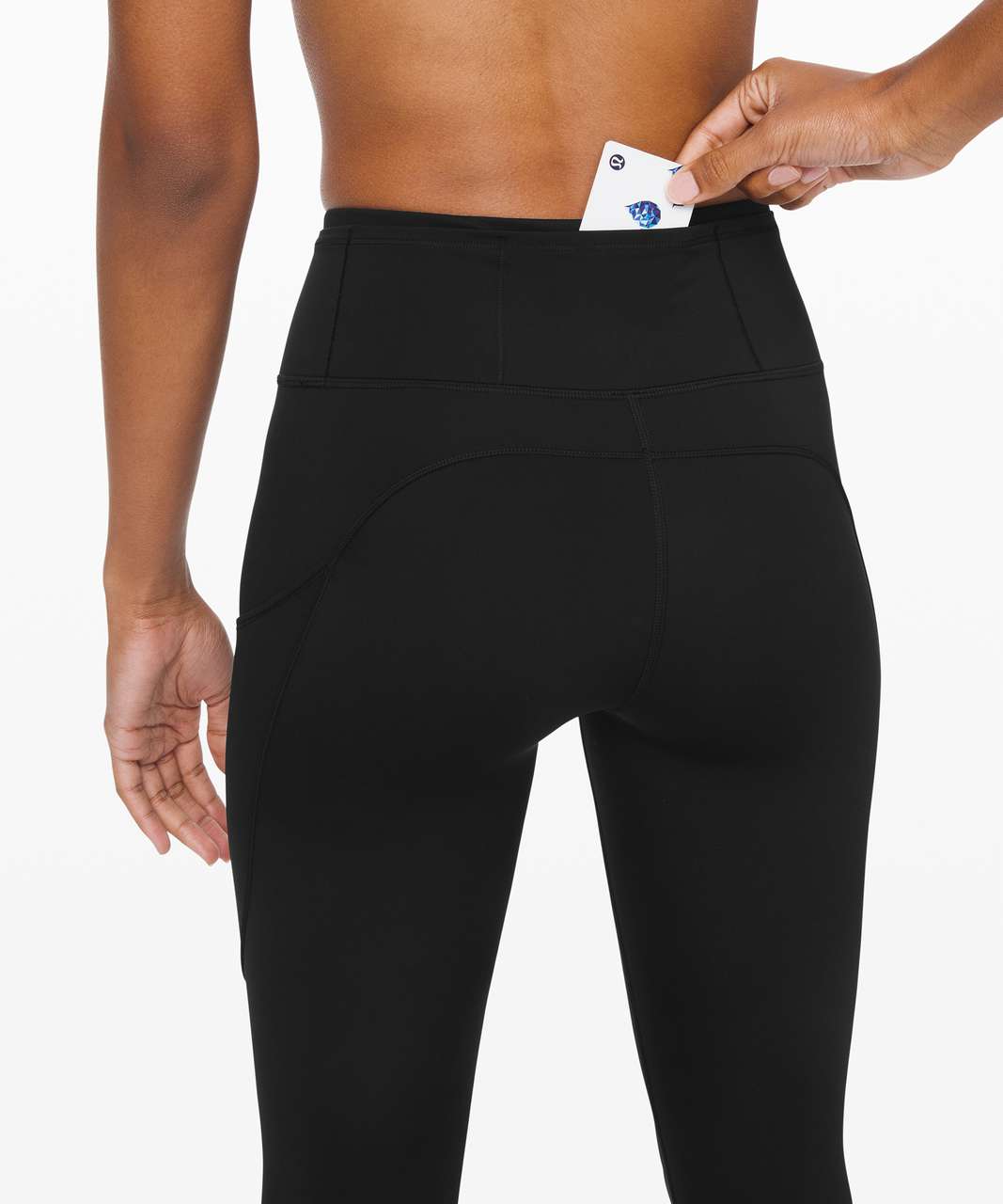 Lululemon Fast and Free High-Rise Tight 25 *Pockets - Black - lulu fanatics