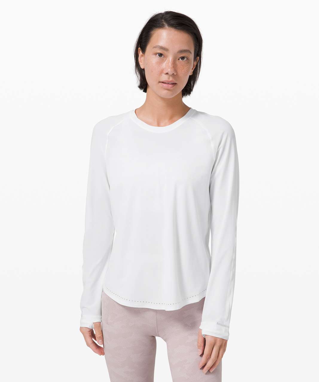 Lululemon Rise And Run Long Sleeve White Lulu Fanatics, 45% OFF