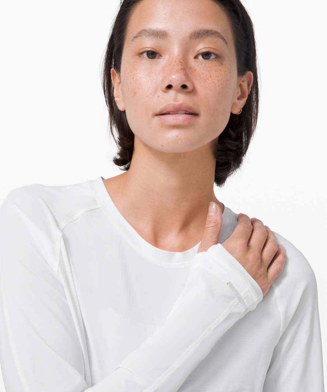 Lululemon Rise and Run Long Sleeve - White