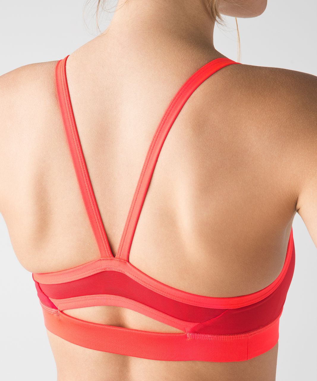 Lululemon Women's Sports Bra Orange Red Flare Size 4