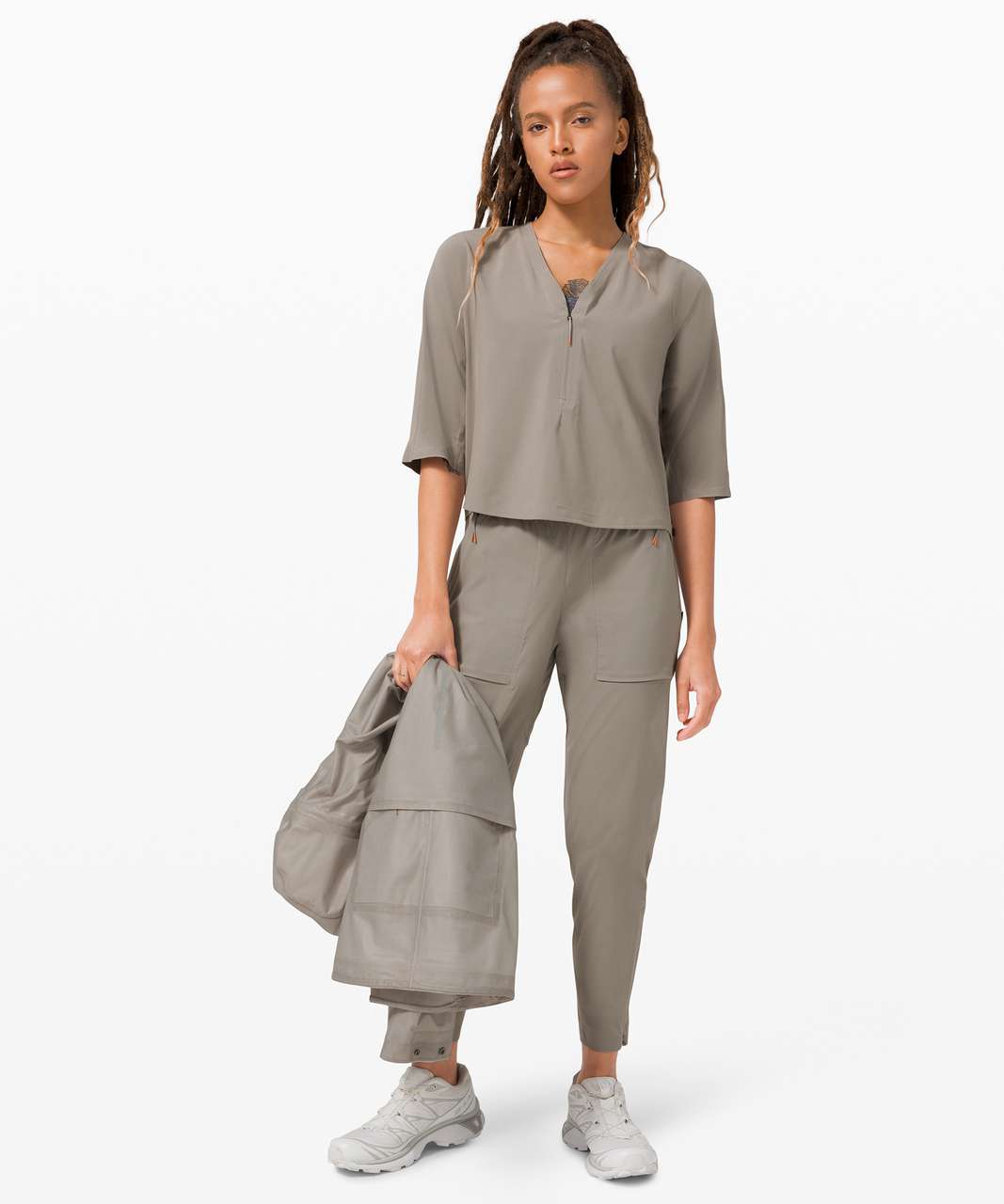 Lululemon Sarala Shirt *lululemon lab - Iron Grey - lulu fanatics