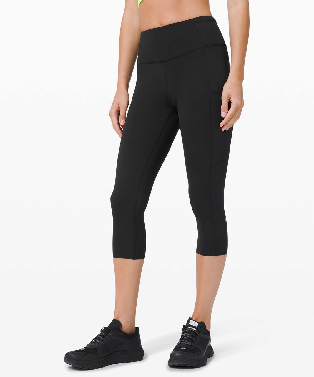 Lululemon Fast and Free Crop II 19" *Non-Reflective Cool - Black