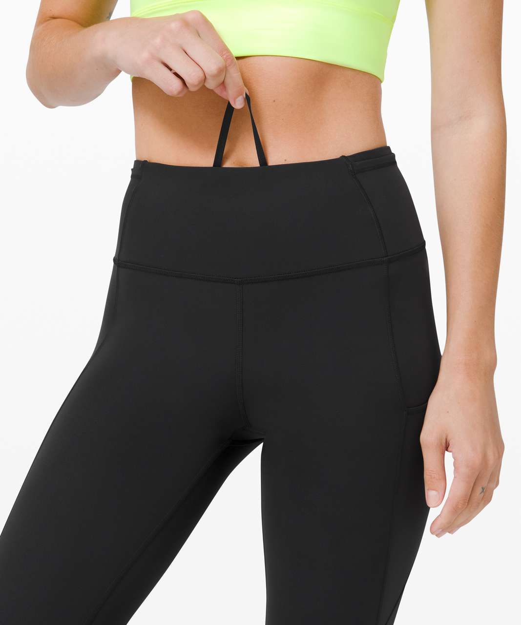 Lululemon Fast and Free Crop II 19" *Non-Reflective Cool - Black