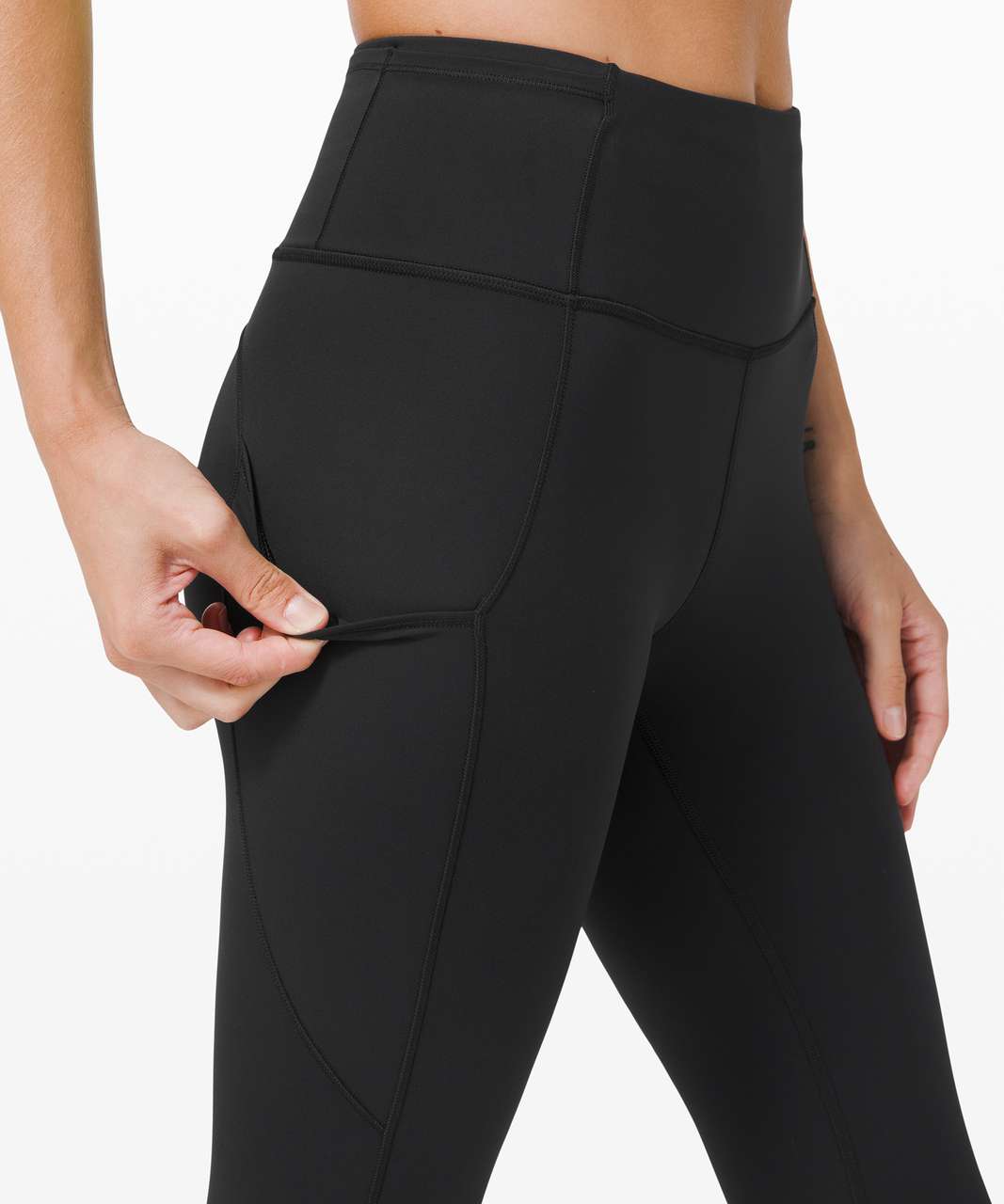 Lululemon Fast & Free Crop II *Nulux 19 - Dark Olive - lulu fanatics