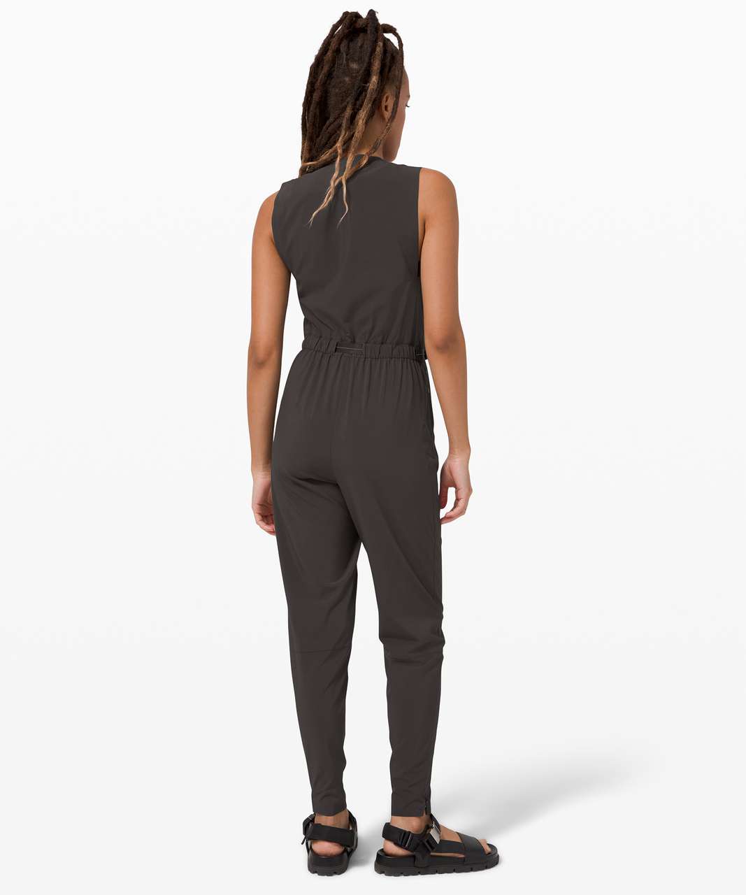 NWT Lululemon Balance and Resist Jumpsuit Size 6 BLK/WHT/CAST