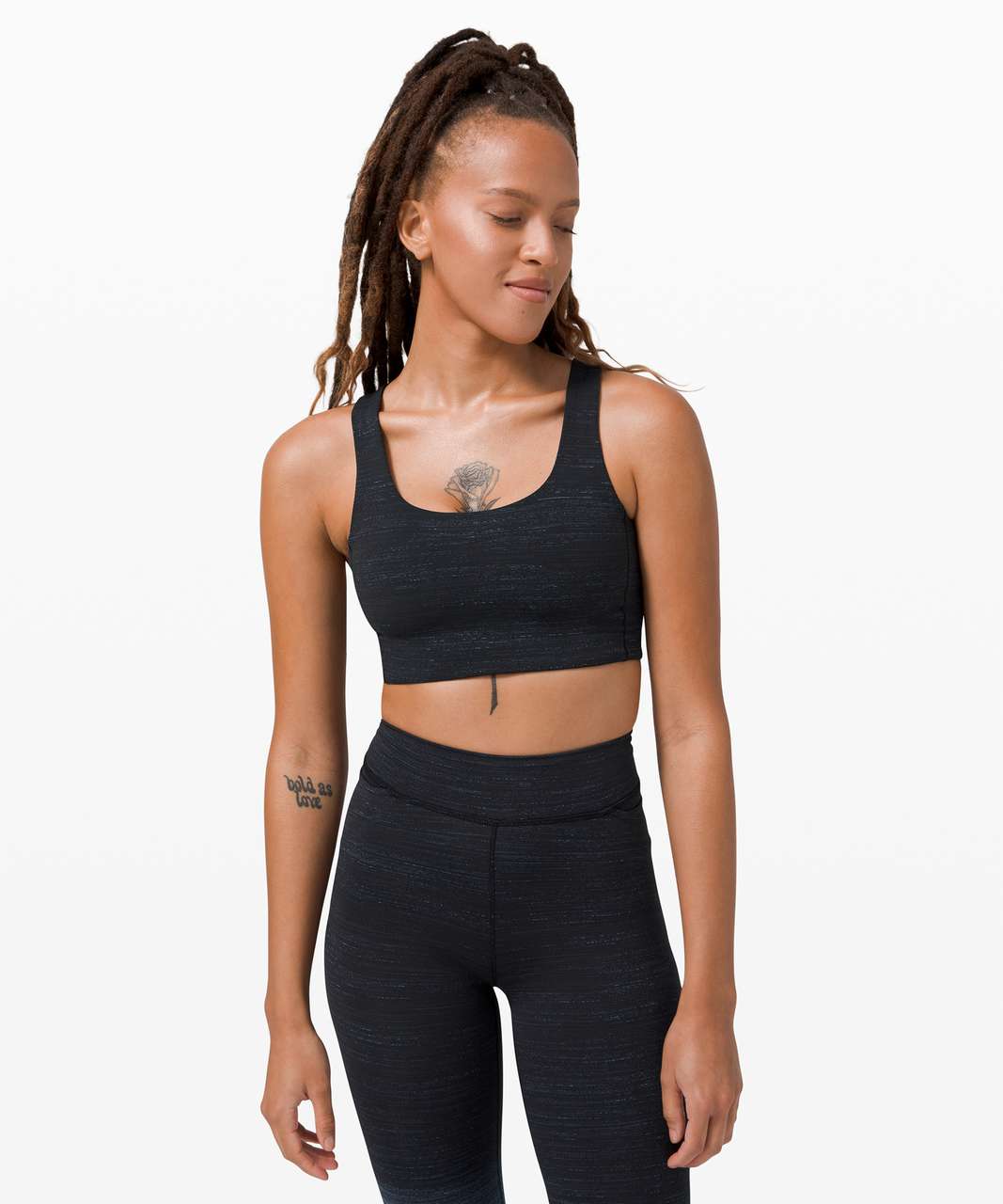 Lululemon Varsa Bra *lululemon lab - Din Jacquard Black True Navy