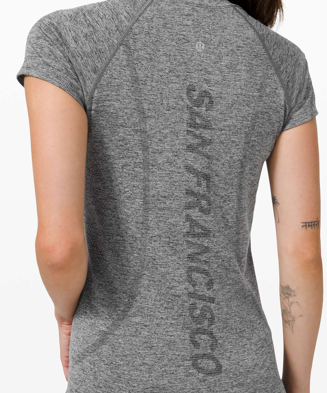 Lululemon Swiftly Tech Short Sleeve 2.0 *Love - Black / Rainbow - lulu  fanatics