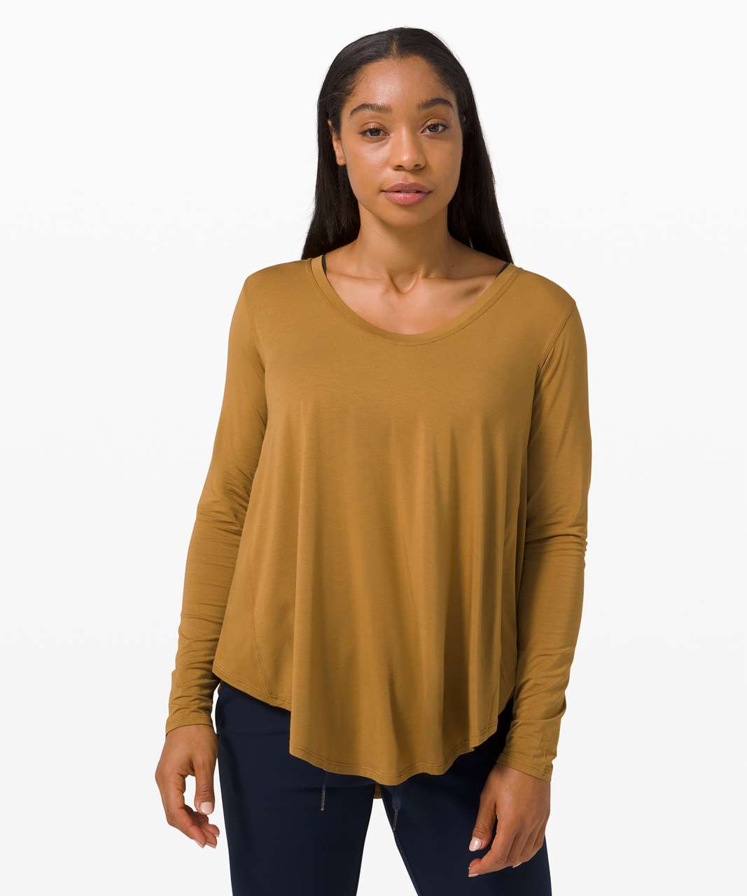 Lululemon Up for Down Time Long Sleeve - Spiced Bronze