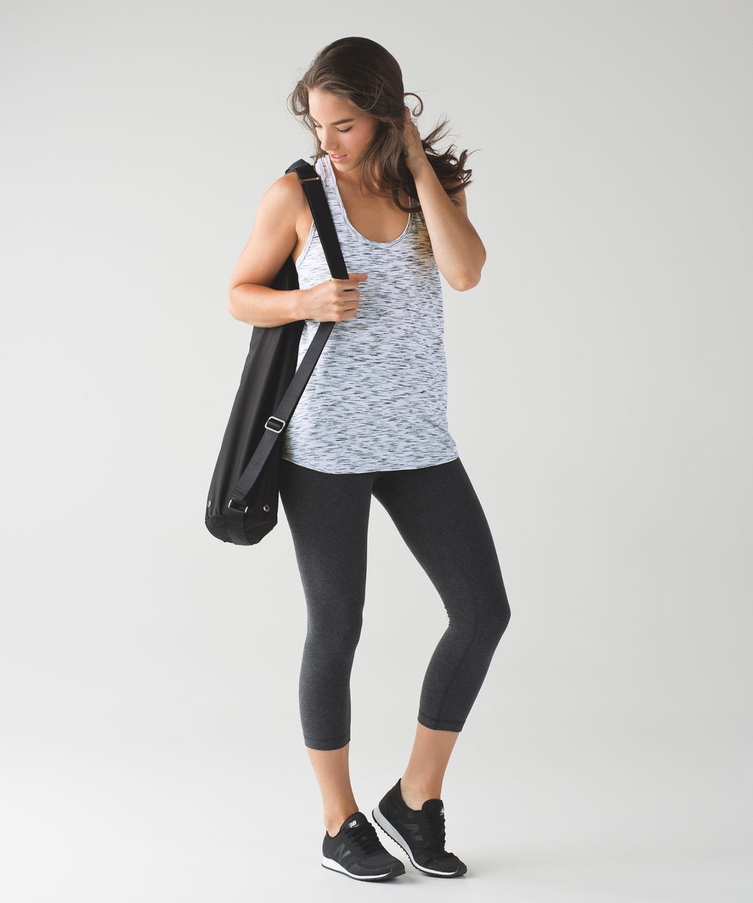 Lululemon Essential Tank - Tiger Space Dye Black White (First Release)