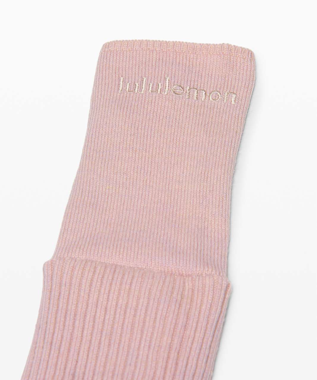 Lululemon Crazy Cozy Fingerless Gloves - Porcelain Pink