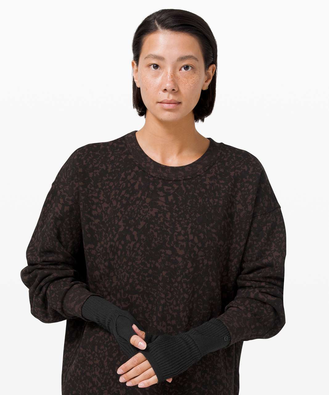 Lululemon Crazy Cozy Fingerless Gloves - Black