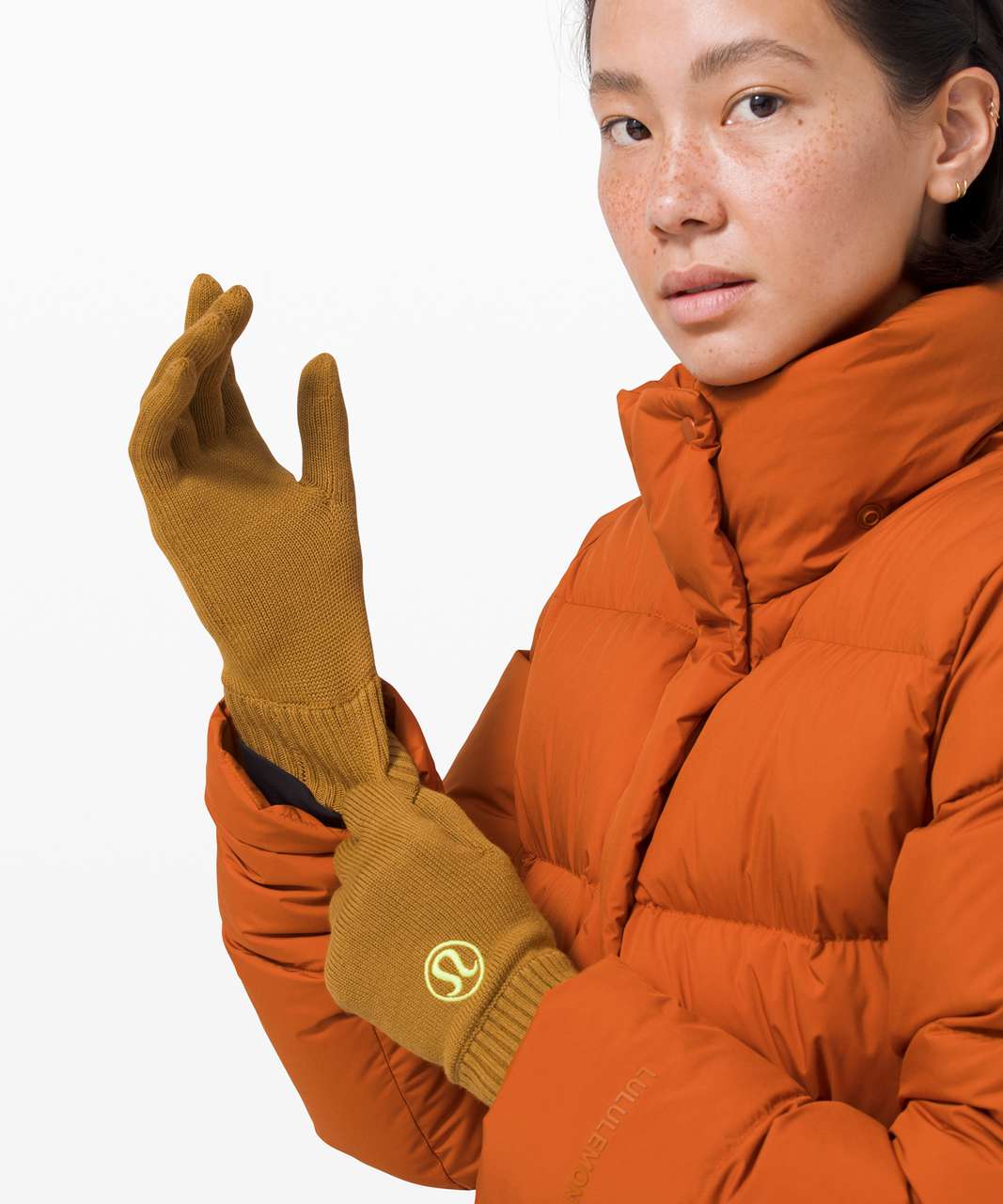 Lululemon Warm Revelation Gloves *Tech - Spiced Bronze