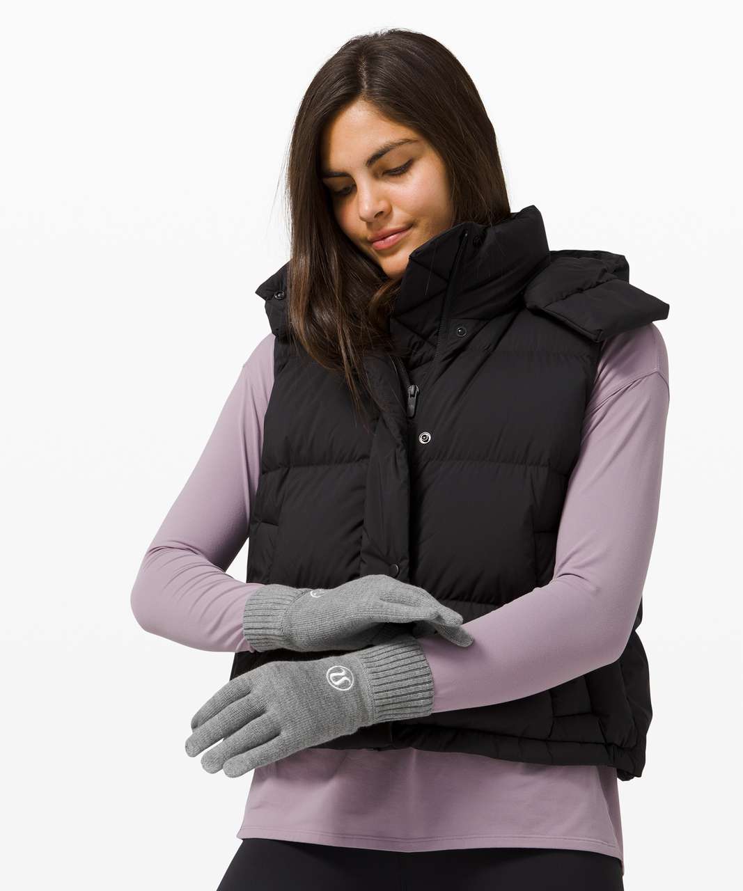 Lululemon Warm Revelation Gloves *Tech - Heathered Asphalt Grey