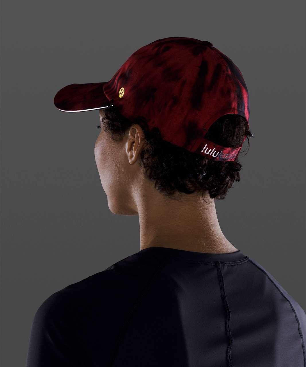 Lululemon Fast and Free Womens Run Hat *Game Day - Game Day Red Black Multi