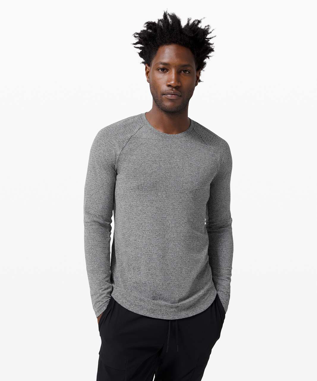 Lululemon Drysense Long Sleeve - Heathered Black