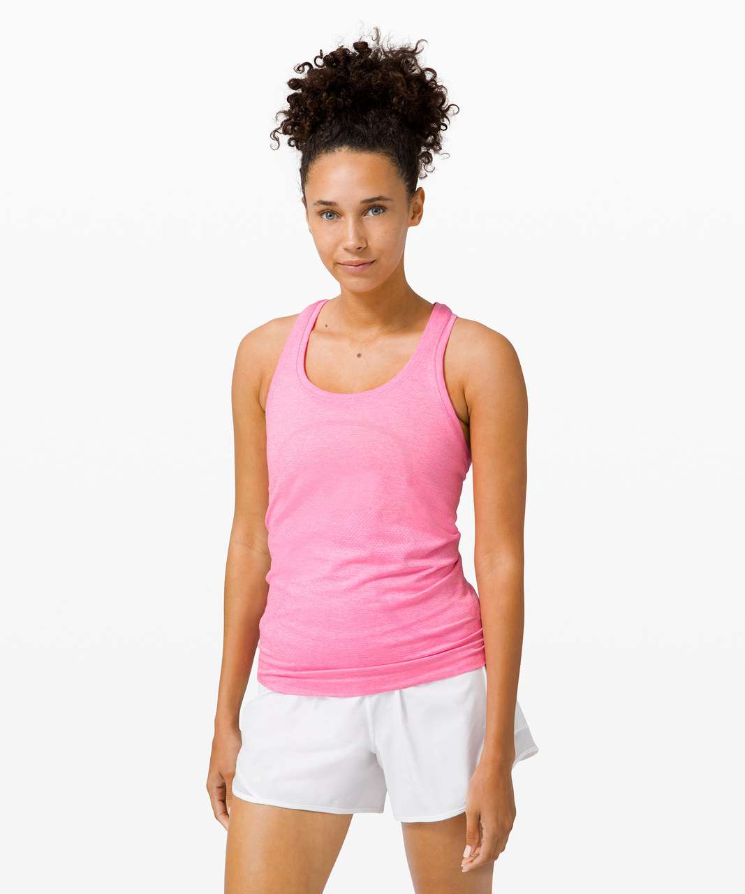 Lululemon Swiftly Tech Racerback 2.0 - Dark Prism Pink / White