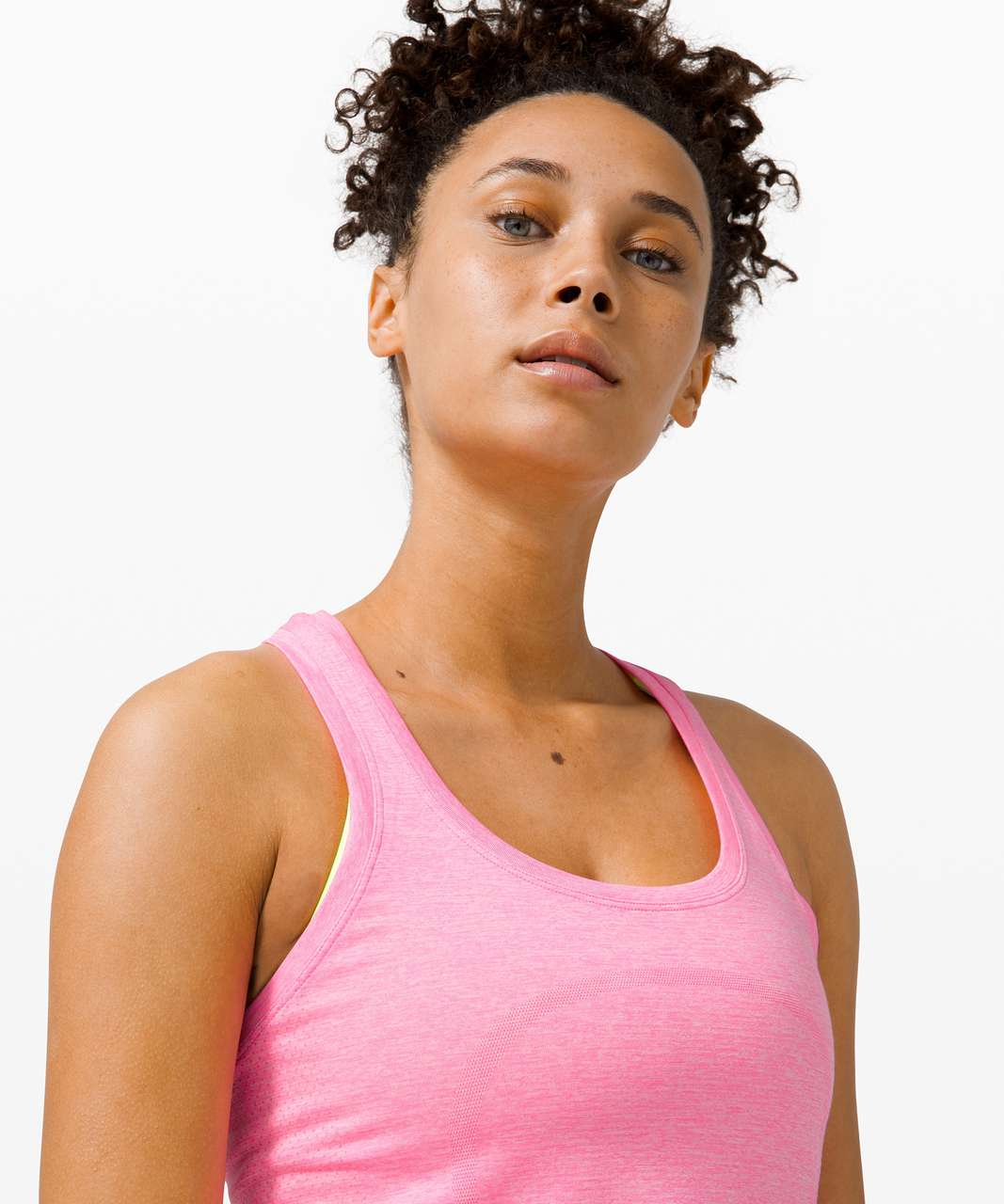 Lululemon Swiftly Tech Racerback 2.0 - Dark Prism Pink / White