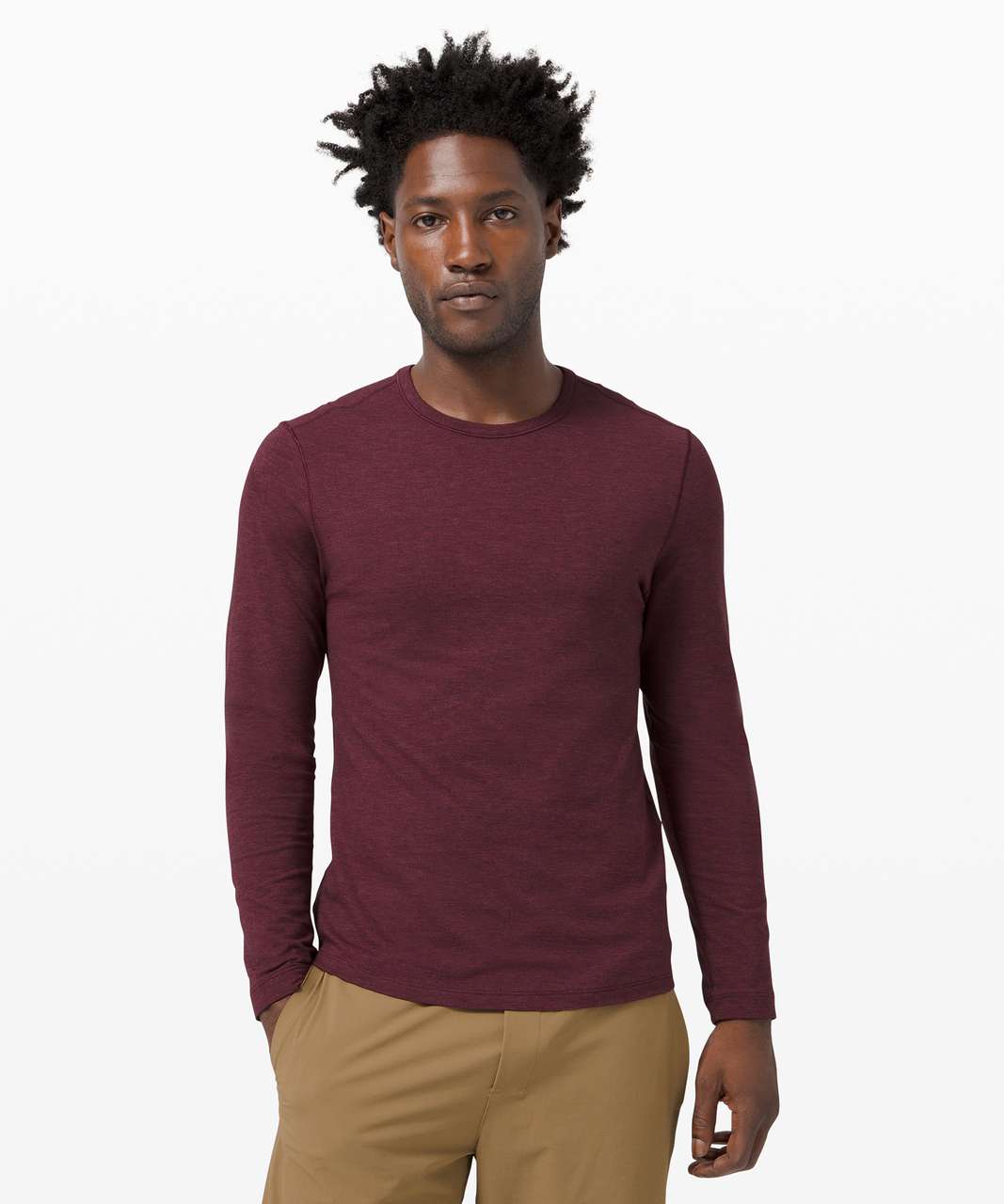 Lululemon 5 Year Basic Long Sleeve - Heathered Cassis