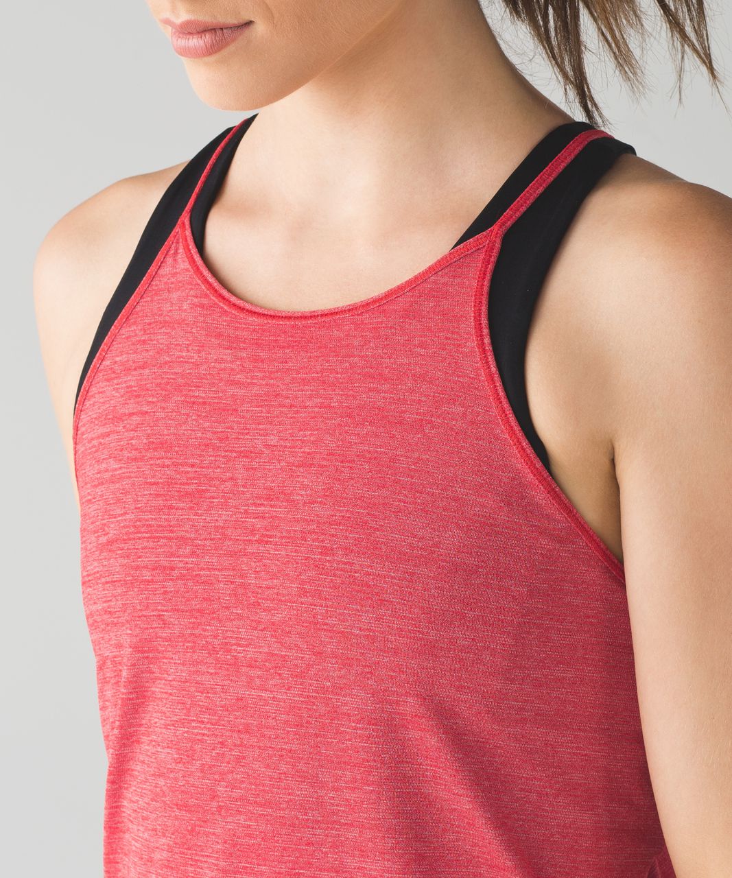 Lululemon Fast As Light Singlet - Heathered True Red