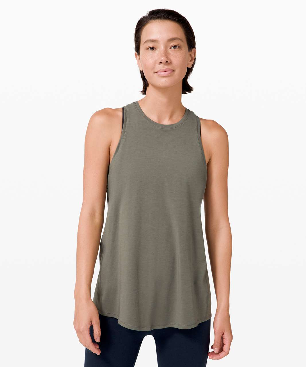 Lululemon All Tied Up Tank - Grey Sage - lulu fanatics