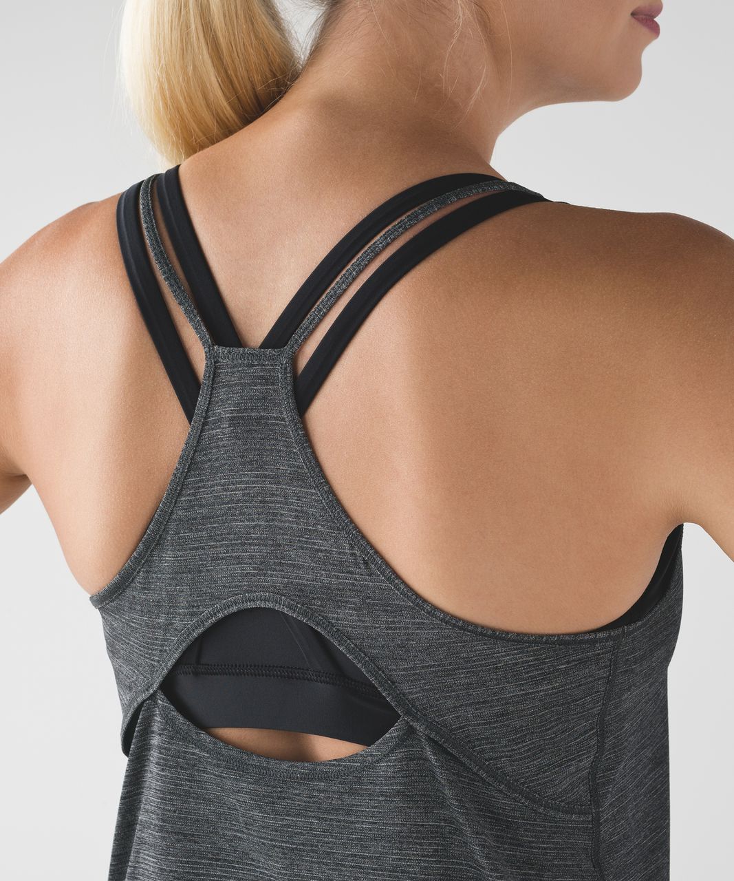 Lululemon Fast As Light Singlet - Heathered Black