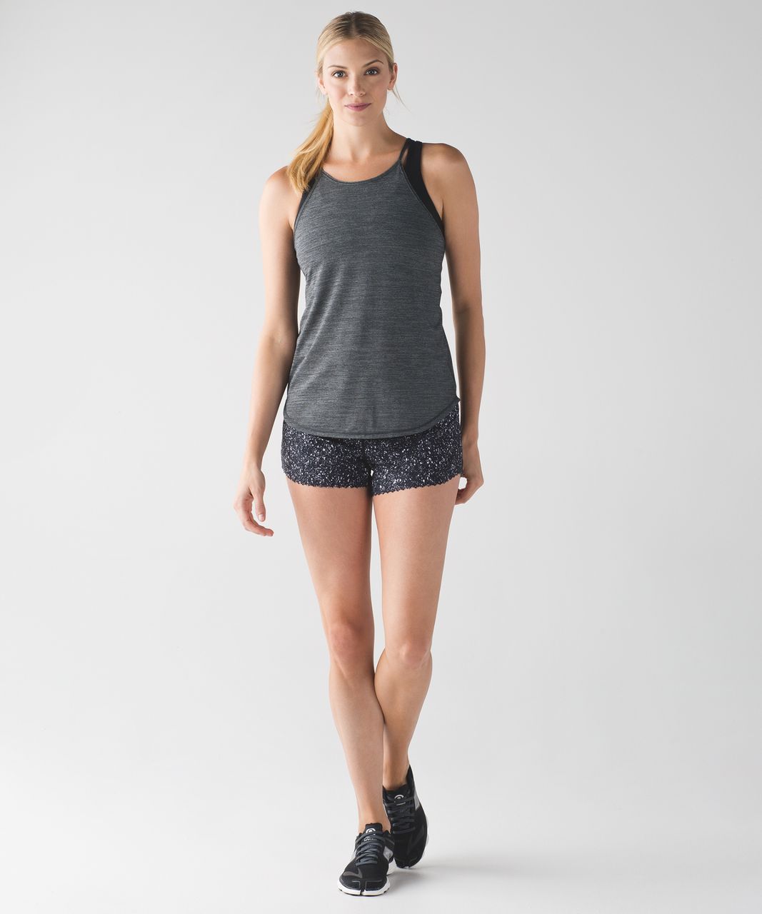 Lululemon Fast As Light Singlet - Heathered Black