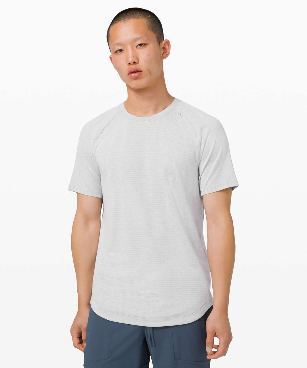 Lululemon Drysense Short Sleeve - Heathered Sea Salt