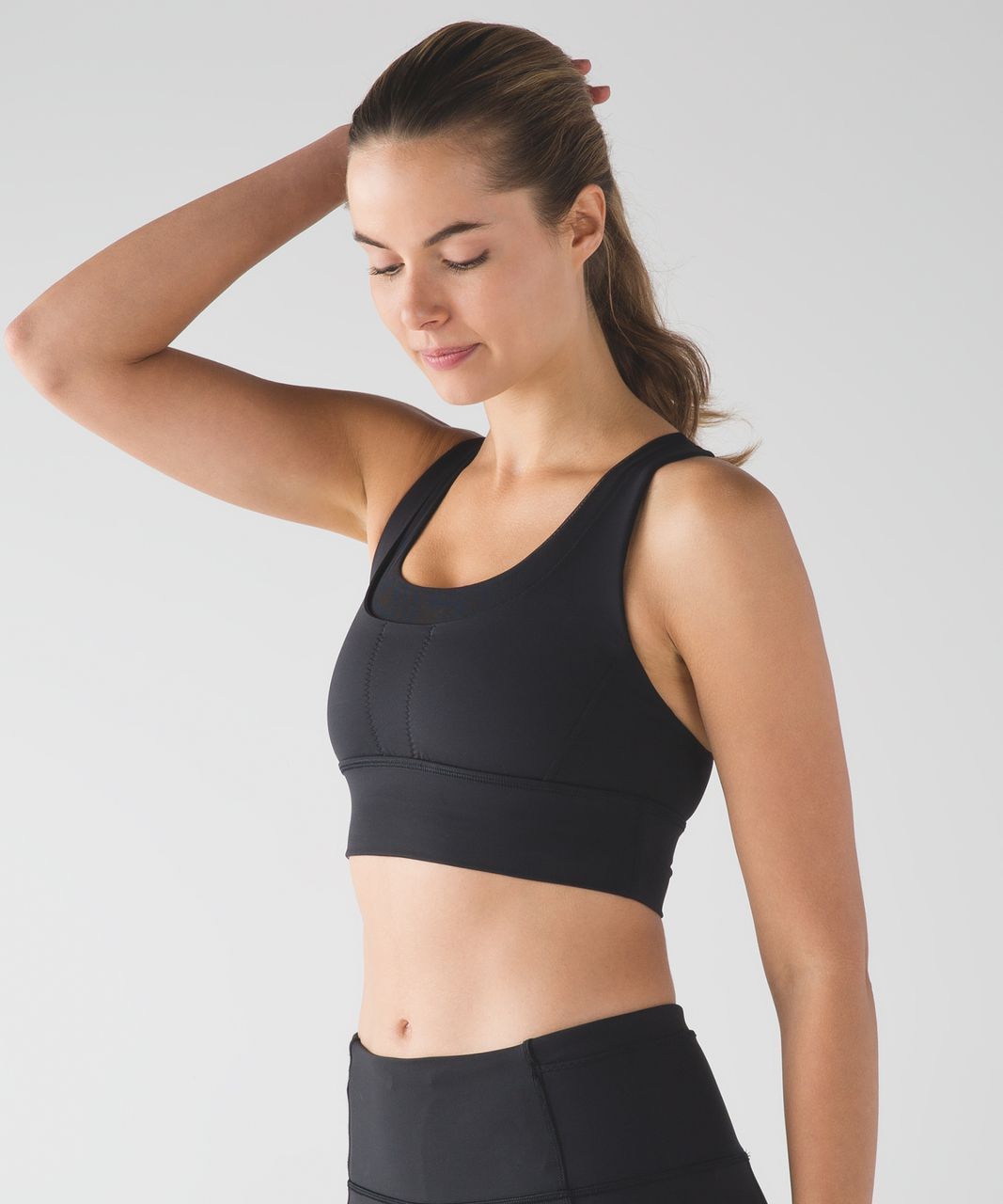 NEW LULULEMON Run Stuff Your Bra 4 Ace Spot Lullaby Black Sports