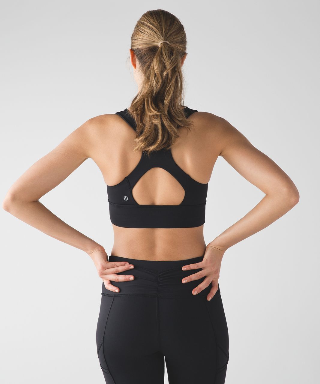 Lululemon Run Women's Stuff Your Sports Bra Black White Splatter