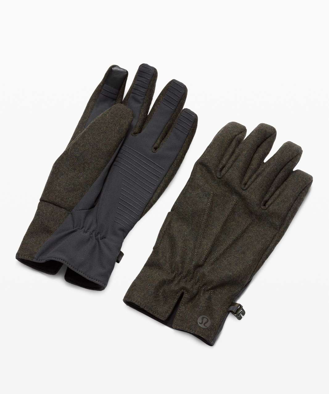 Lululemon City Keeper Gloves - Heathered Dark Olive / Black